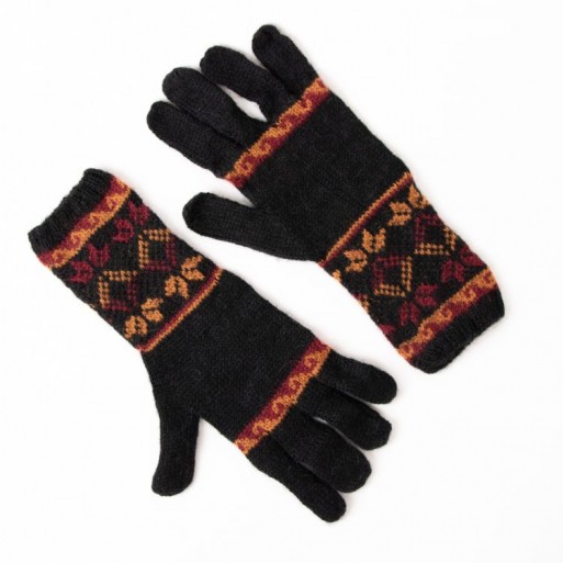 Black Alpaca Blend Gloves image