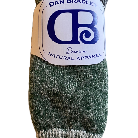 NZ Made Alpaca Blend Adventure Socks, Green - 8-10 image