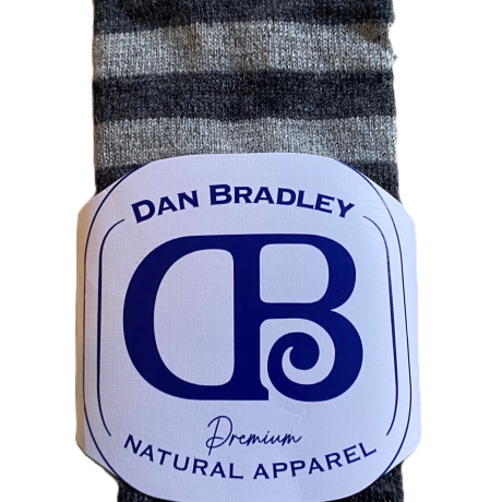 NZ Made Alpaca Blend Everyday Socks, 2-Tone Grey 5-7 image
