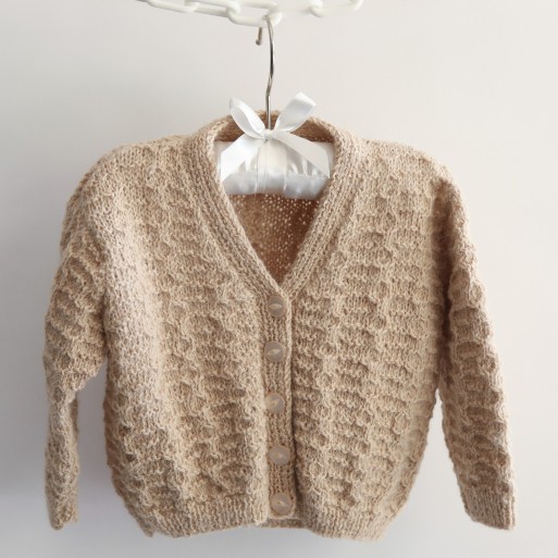 Cable detail Fawn Cardigan  image