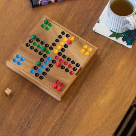 Wooden Ludo Game image