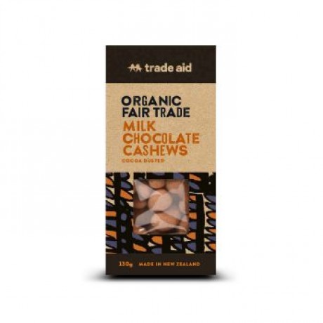 Organic 40% Milk Chocolate Cashews 130g  image
