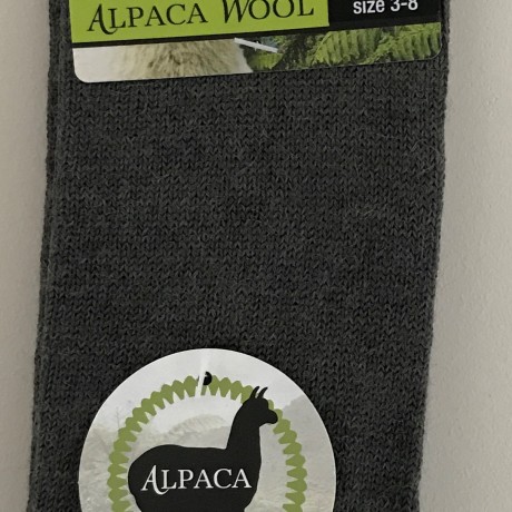 New Zealand Alpaca Socks- Moss size 3-8 image